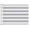 vidaXL Altan Sk&aelig;rm Lys Gr&aring; og Hvid 75 x 200 cm PU belagt oxford alu