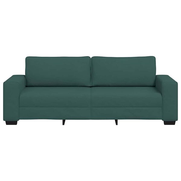 vidaXL 3-personers sofa 180 cm stof m&oslash;rkegr&oslash;n