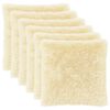 vidaXL Pudebetr&aelig;k 6 pcs HEERLEN Cremefarvet 60 x 60 cm PV Fleece