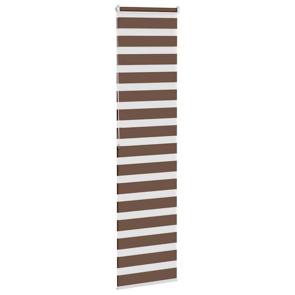vidaXL zebragardin brun 55x200 cm stofbredde 50,9 cm polyester