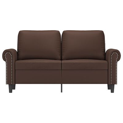 vidaXL 2-personers sofa 120 cm kunstlæder brun