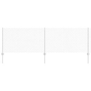 vidaXL Hegn med post S&oslash;lv