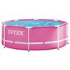INTEX Metalramme Overjordisk Swimmingpool 244 x 76 cm Rund til Lyser&oslash;d