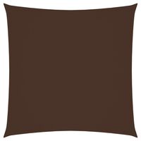 vidaXL solsejl 2,5x2,5 m firkantet oxfordstof brun