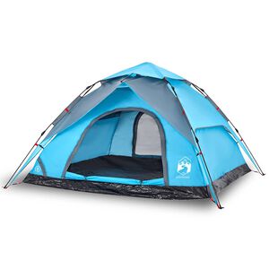 vidaXL 5-personers campingtelt kuppel quick-release bl&aring;
