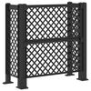 vidaXL Affaldskurvgitter Antracit 123 x 47 x 114 cm PP