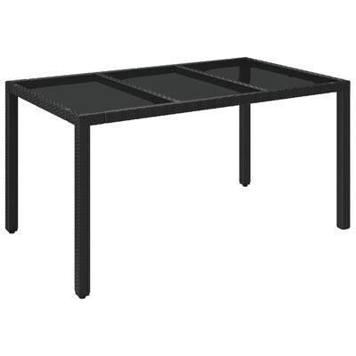 vidaXL spisebordssæt til haven 7 dele m. hynder polyrattan sort og grå