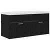 vidaXL Badev&aelig;relsesskab Sort eg 100 x 38,5 x 46 cm Konstrueret tr&aelig;