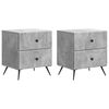 vidaXL Natskab 2 pcs Betongr&aring; 43 x 34,5 x 47,5 cm Konstrueret tr&aelig;