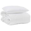 vidaXL Sommer dyne med pude 2 pcs Hvid Microfiber