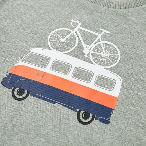 Sweatshirt til b&oslash;rn str. 104 lys kakimeleret