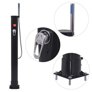 vidaXL solopvarmet bruser 8 l PVC st&aring;l