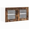 vidaXL H&aelig;ngeskab R&oslash;get Eg og Hvid 80 x 31 x 40 cm Konstrueret tr&aelig;