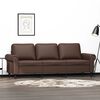 vidaXL 3-personers sofa 180 cm kunstl&aelig;der brun