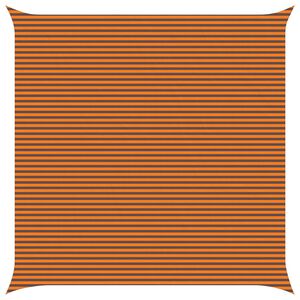 vidaXL Solskygge sejl Orange og Brun 7 x 7 m 100% polyester Oxford