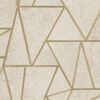 DUTCH WALLCOVERINGS tapet trekanter beige og guld