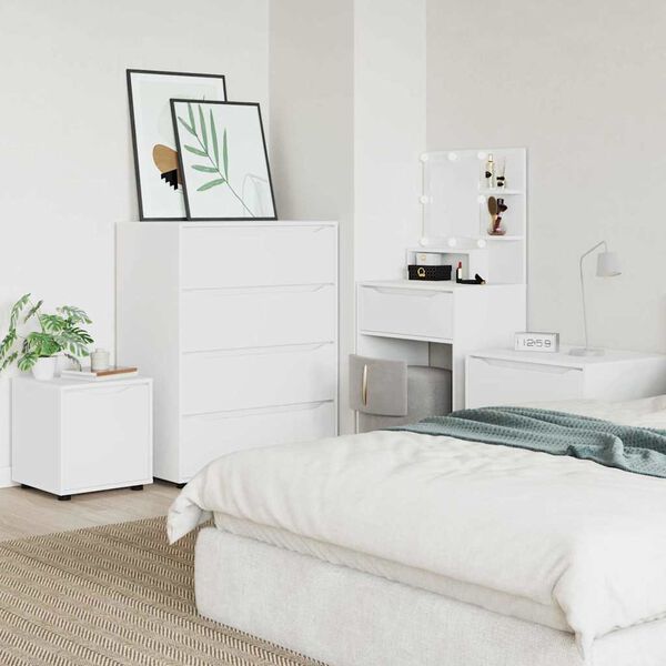 vidaXL Badev&aelig;relsesskab Hvid 40,5 x 40 x 44 cm Konstrueret tr&aelig;