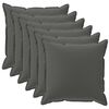vidaXL Pudebetr&aelig;k 6 stk. HOUTEN Antracit 40 x 40 cm Polyester
