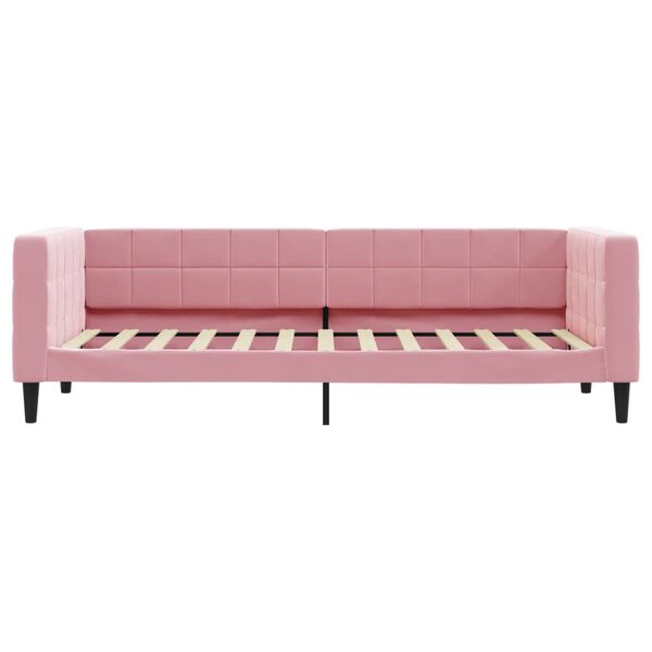 vidaXL daybed 80x200 cm velour pink