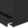 vidaXL Daybed med skuffe Sort 100 x 200 cm Konstrueret tr&aelig;