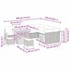 vidaXL Havesofa S&aelig;t med pude 13 pcs Beige og creme polyrattan