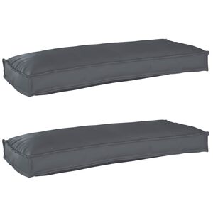 vidaXL Palle Pudes&aelig;t 2 pcs Antracit 100 x 40 x 8 cm Oxford Stof