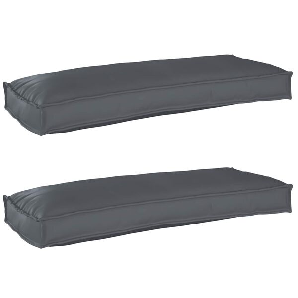 vidaXL Palle Pudes&aelig;t 2 pcs Antracit 100 x 40 x 8 cm Oxford Stof