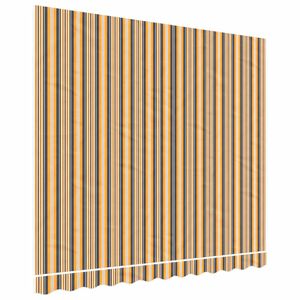 vidaXL udskiftningsdug til markise 280x245 cm polyester orange og sort