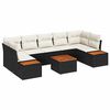 vidaXL Havesofa S&aelig;t 8 stk. Sort Poly rattan