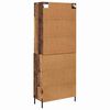 vidaXL Highboard Gammelt tr&aelig; 69,5 x 32,5 x 180 cm Konstrueret tr&aelig;
