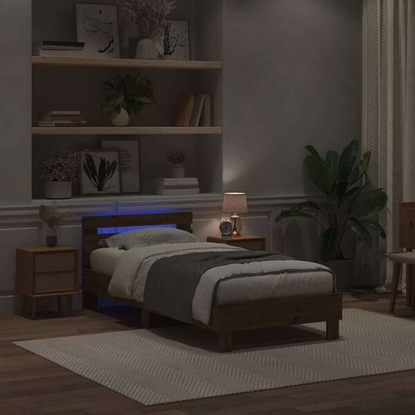 vidaXL Sengestel artisan eg 90 x 200 cm Konstrueret tr&aelig;