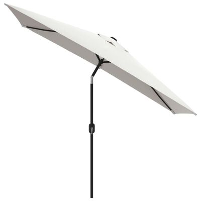 40772 vidaXL parasol 200 x 300 cm sandhvid rektangulær