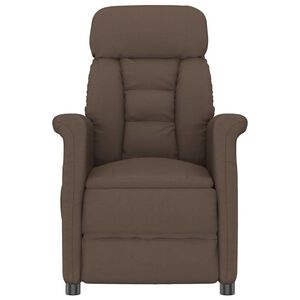 vidaXL Massagestol Brun 96.5 x 70.5 x 95 cm Mikrofiber