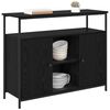 vidaXL Sideboard Sort eg 100 x 35 x 80 cm Konstrueret tr&aelig;
