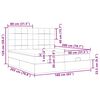 vidaXL osmannisk sengeramme med madrasser 160x200 cm stof sort