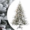 vidaXL Kunstigt Hinged Juletr&aelig; 120 cm 150 LED'er Varm hvid