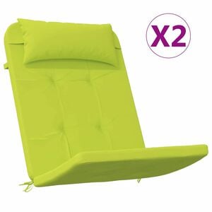 vidaXL Stolehynder 2 stk. Oxford stof Lys gr&oslash;n 58 x 77 x 4,5 cm