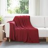 vidaXL Kastet&aelig;pper 6 pcs Bordeaux R&oslash;d 200 x 150 cm Fleece
