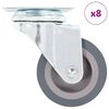 vidaXL drejehjul 8 stk. 50 mm