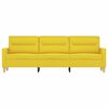 vidaXL 3-personers sofa 180 cm stof lysegul