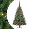 vidaXL Kunstigt Hinged Juletr&aelig; Gr&oslash;n 120 cm PVC og metal