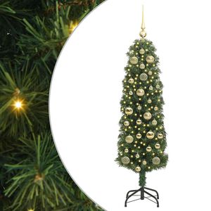 vidaXL Kunstigt juletr&aelig; med stativ Gr&oslash;n 120 cm PVC og St&aring;l og Plastik