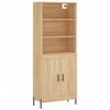 vidaXL h&oslash;jskab 69,5x34x180 cm konstrueret tr&aelig; sonoma-eg