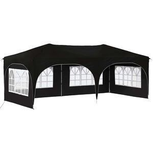 vidaXL Pop-up Festtelt Sort 575 x 288 x 245 cm Oxford stof