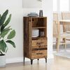 vidaXL Sideboard Gammelt tr&aelig; 34 x 34,5 x 90 cm Konstrueret tr&aelig;