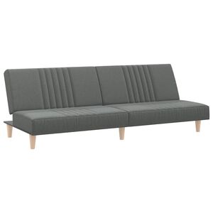 vidaXL sovesofa stof m&oslash;rkegr&aring;