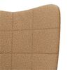 vidaXL lænestol Beige 62 x 67 x 95,5 cm Sherpa-stof