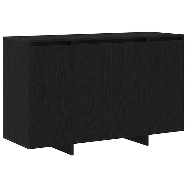 vidaXL Sideboard Sort eg 120 x 41 x 75 cm Konstrueret tr&aelig;