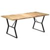 vidaXL spisebord 180x90x76 cm massivt mangotr&aelig;