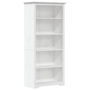 vidaXL bogreol BODO 5 hylder 82x40x173 cm massivt fyrretr&aelig; hvid